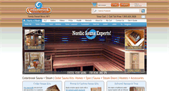 Desktop Screenshot of cedarbrooksauna.com