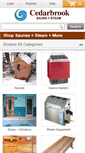 Mobile Screenshot of cedarbrooksauna.com
