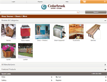 Tablet Screenshot of cedarbrooksauna.com